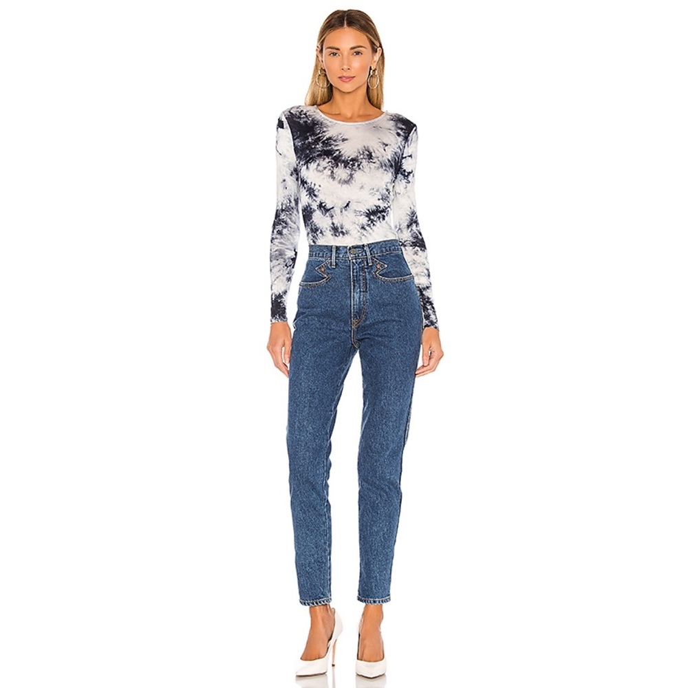 Privacy Please Baylee Top Indigo Blue Tie Dye - Picture 5 of 6